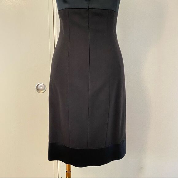 Rebecca Taylor Black Wool and Lastol Bustier Style Dress Size 2 - Picture 9 of 15